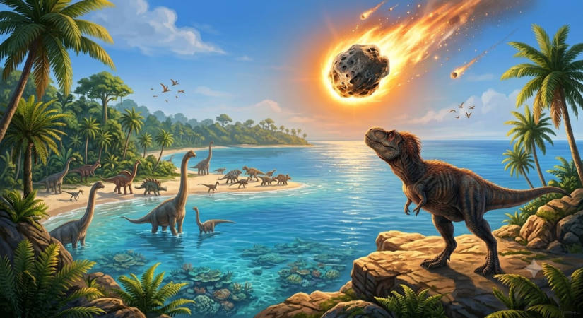Brutális tűzvihar végezhetett a dinoszauruszokkal, elevenen sülhettek meg az aszteroida-becsapódás után
