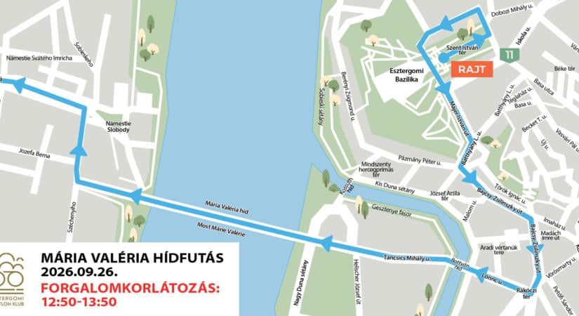 Forgalomkorlátozásokra kell számítani Esztergomban a hídfutás miatt