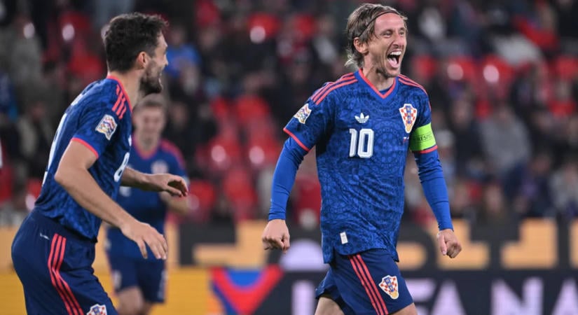 Modric szerzett vezetést, győzelemmel kezdtek a horvátok az NL-ben