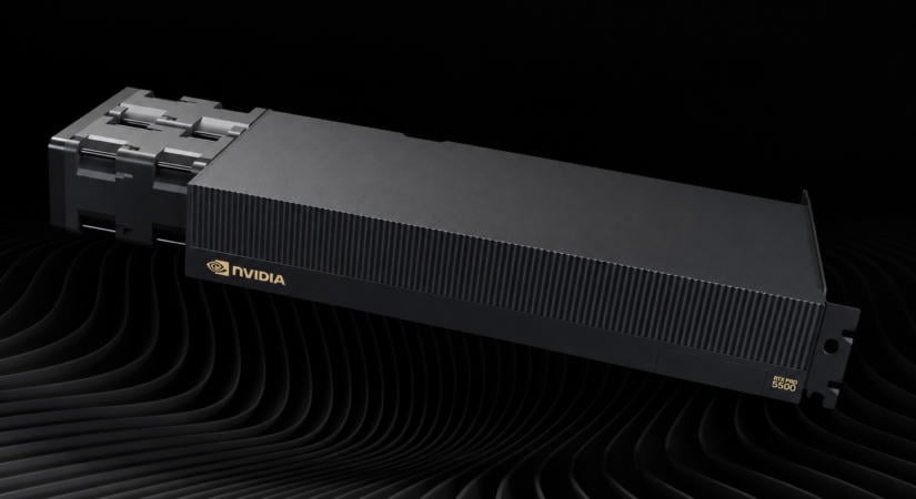 Nvidia RTX PRO 5500 "Blackwell" – Új munkaállomás videokártya érkezik 84 GB-nyi memóriával és 600 W-os TBP kerettel