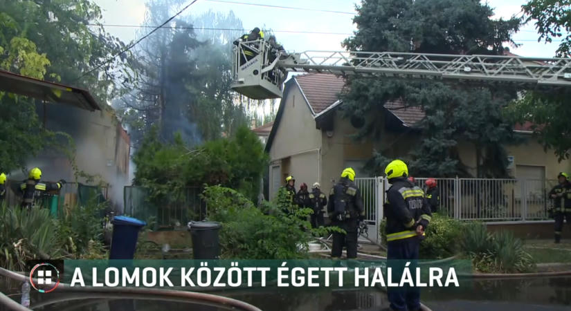 Halálra égett egy idős nő a zuglói tűzben – két méter magasan állt a lom a házban
