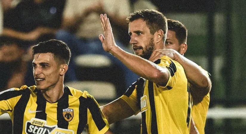 Varga Barnabás gólja csak egy pontot ért az AEK-nak