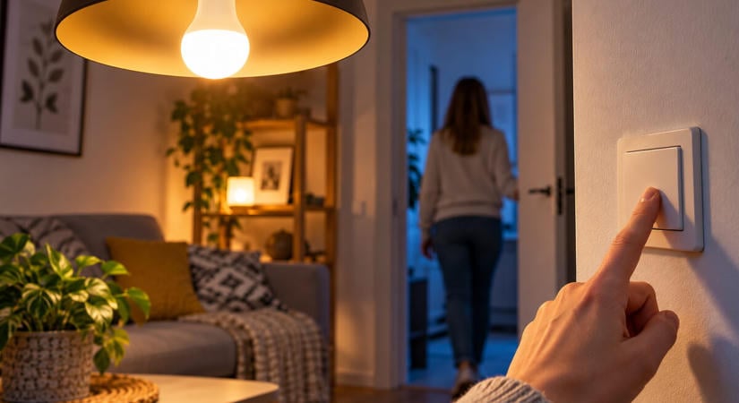 Lekapcsold vagy hagyd égve a LED-lámpát, ha csak pár percre mész ki a szobából?