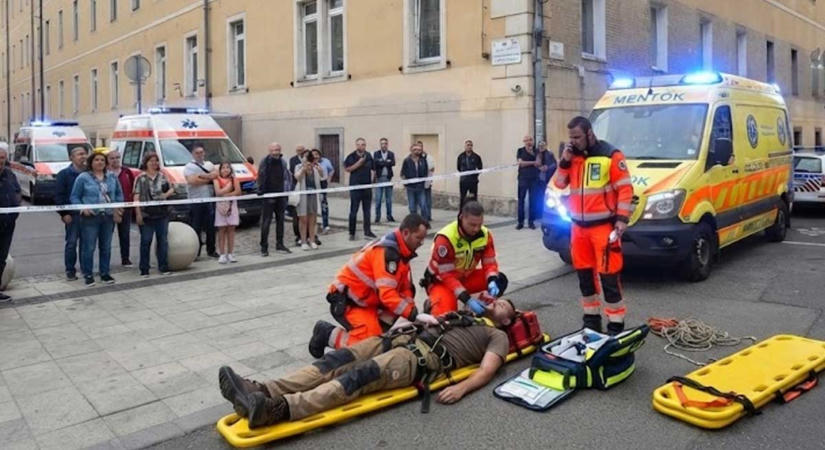 Tragédia a Blahánál: leesett és meghalt a Szent Rókus kórház felújítása közben egy munkás