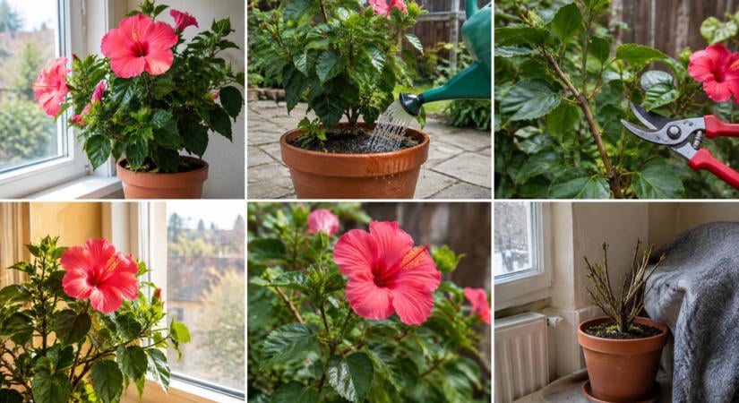 Szobai hibiszkusz gondozása: fényigény, öntözés, metszés és teleltetés