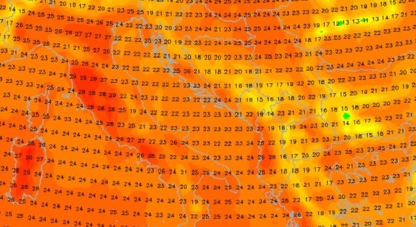 Visszatér a hőkupola Európába: akár 28-30 fok is lehet, mutatjuk, mi vár Magyaroszágra