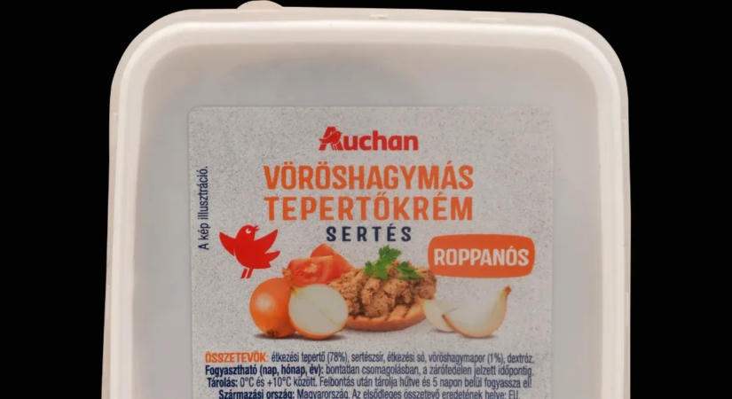 Auchanos vöröshagymás tepertőkrémet hívtak vissza szalmonella miatt