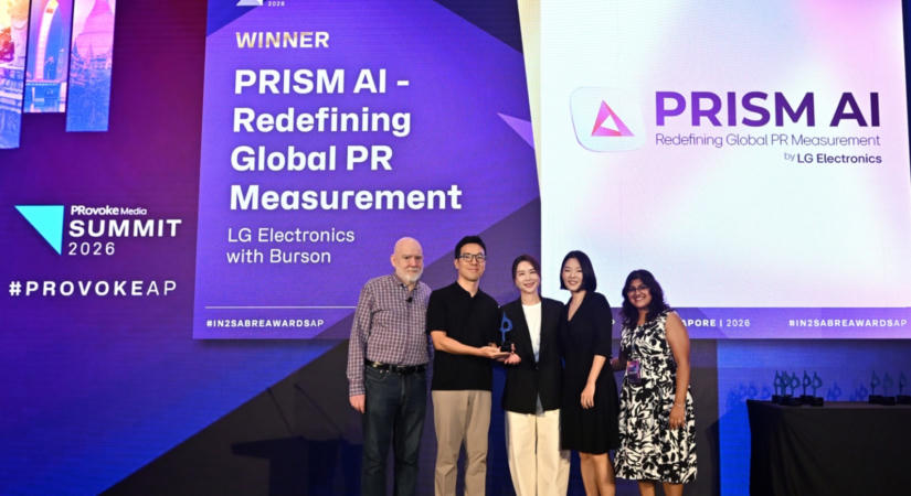 Az LG Electronics PRISM AI-megoldása lett 2026 legjobb AI-eszköze az In2 SABRE Awards díjátadón