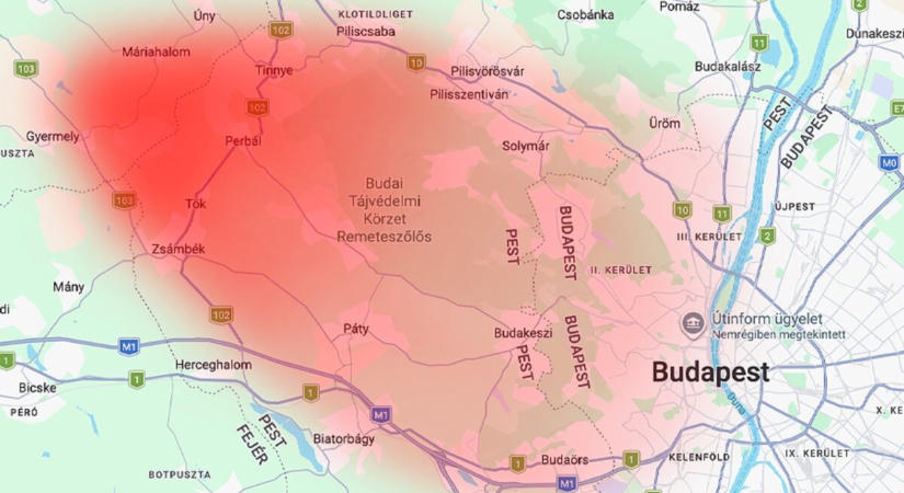 Ez a térkép megmutatja, hol teríti be 3 napon át orrfacsaró bűzzel a környéket és Budát az őszi trágyázás