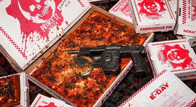 Pillanatok alatt elkapkodták a Gears of War: E-Day láncfűrészes pizzavágóját