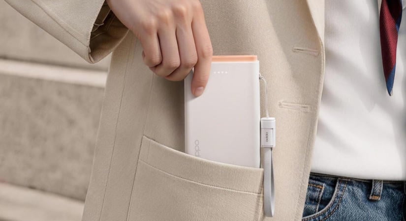 Divatos power bankot jelentett be az Oppo 10 000 mAh-s kapacitással
