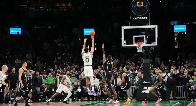 Tatum hosszabbításos buzzer beaterével verte a Boston a Brooklynt – videók
