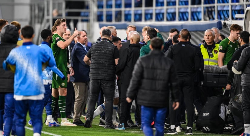 Állítólagos köpés után szabadult el a pokol a politikától átitatott válogatott futballmérkőzésen
