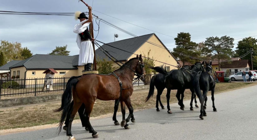 Lóháton és tánclépésben érkezett a szüreti hangulat Hernádkakra – fotók, videó