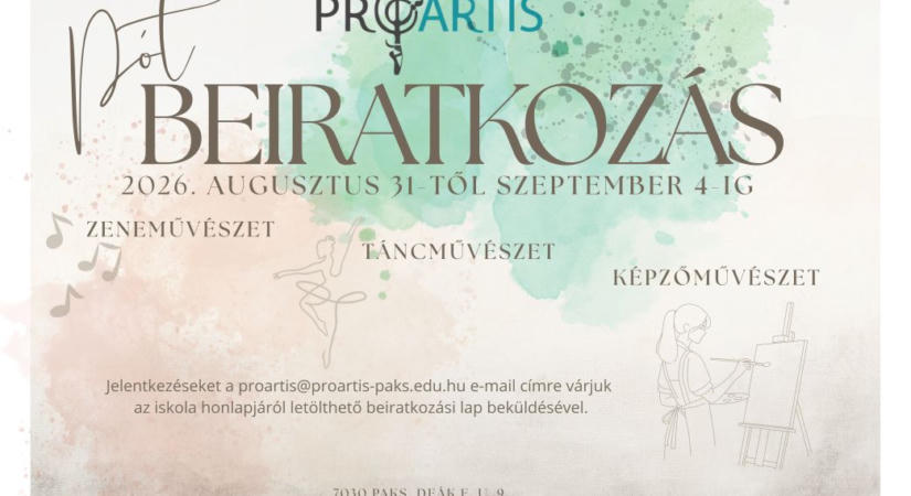 Pótbeiratkozás és órabeosztás a művészeti iskolában