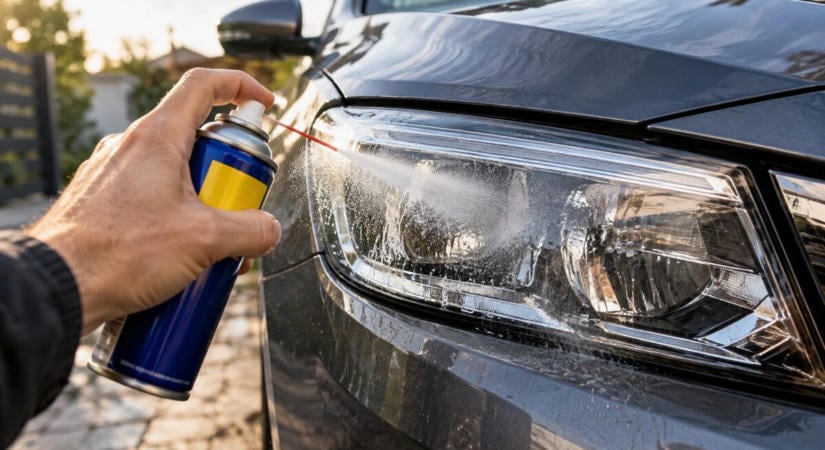 Sokan mindenre WD-40-et fújnak, pedig a gyártó szerint a fényszórón és a védőszemüvegen kárt tehet