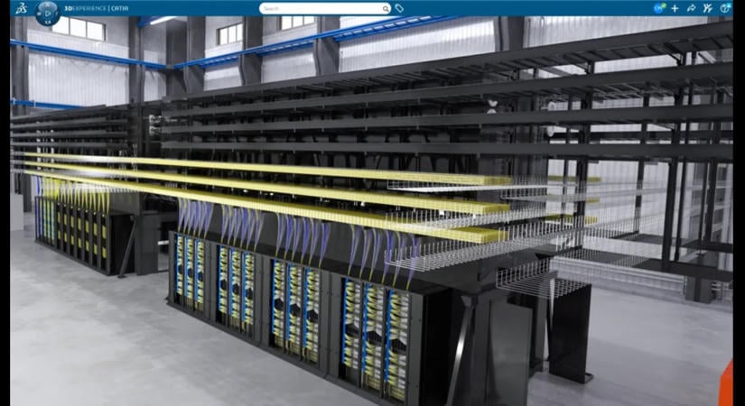 Dassault Systèmes és Vertiv: virtuális modellben validálnák az AI-adatközpontokat az építés előtt