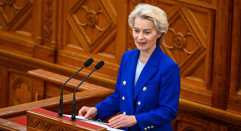 Miközben a fideszesek hazazavarnák, Ursula Von der Leyen is beszédet mondott a Parlamentben
