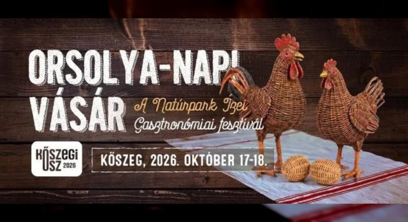 Huszonötödik alkalommal rendezik meg az Orsolya-napi Vásárt és Gasztronómiai fesztivált Kőszegen