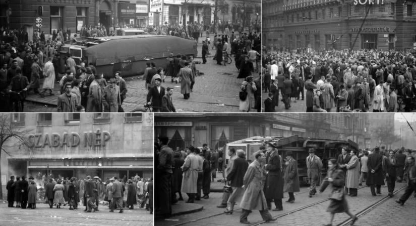 A forradalom második napja: drámai események zajlottak Budapesten 70 évvel ezelőtt