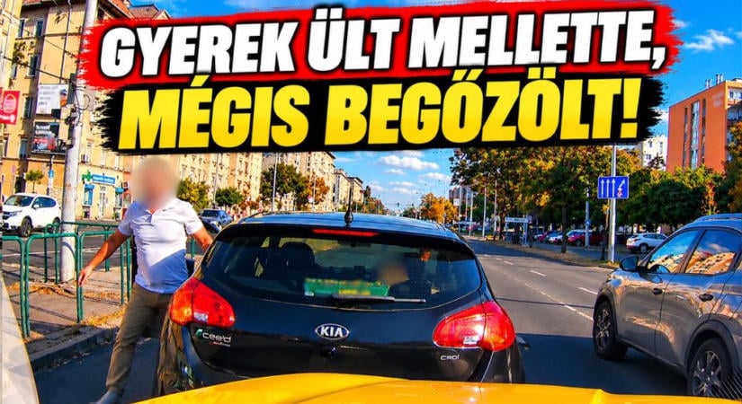 Gyerek ült mellette, mégis begőzölt! Üldözte, majd megállásra kényszerítette a taxist az Üllői úton