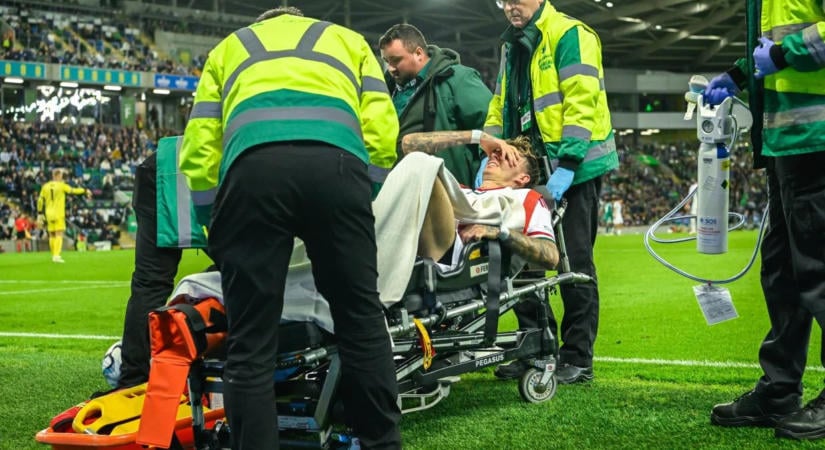 Bokazúzódást és rándulást szenvedett Bolla Bendegúz az északír-magyar mérkőzésen