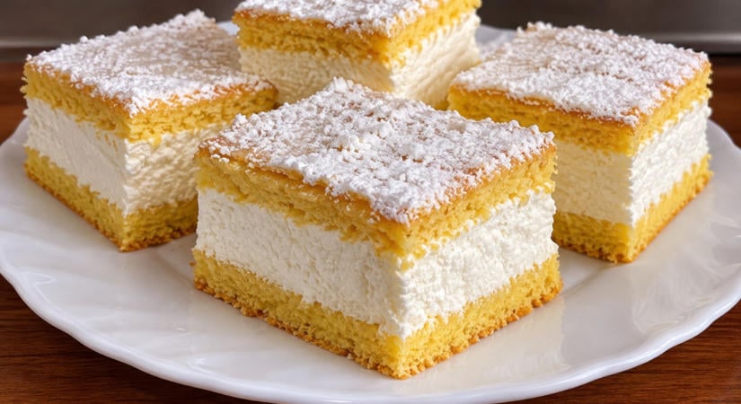 Kinder Paradiso szelet házilag: olyan puha és krémes, hogy a bolti változatot simán lekörözi
