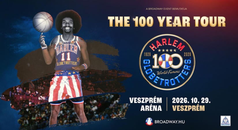 Százéves jubileumi show-val érkezik Veszprémbe a Harlem Globetrotters