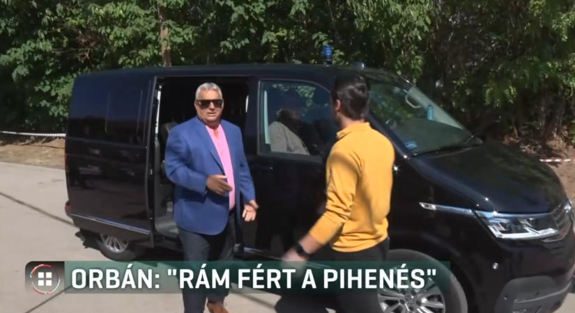 „Elfáradtam, rám fért egy kis pihenés” – Orbán Viktor a kötcsei pikniken