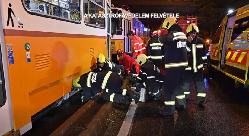 Villamos gázolt el egy embert a fővárosban – videó