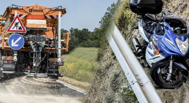 Valóban az útra szórt murva és por miatt szenvedtek balesetet a motorosok?