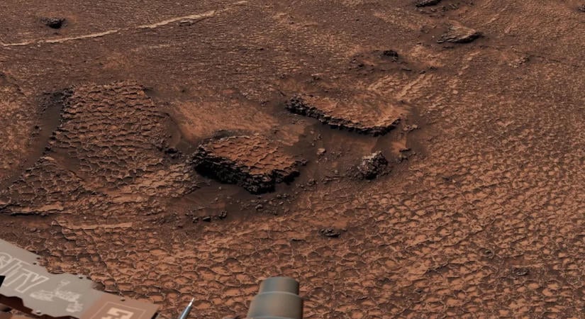 Rejtélyes alakzatot látott a NASA marsjárója