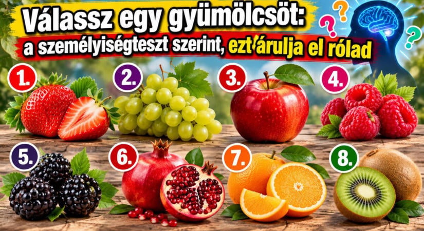 Válassz egy gyümölcsöt: a személyiségteszt szerint, ezt árulja el rólad