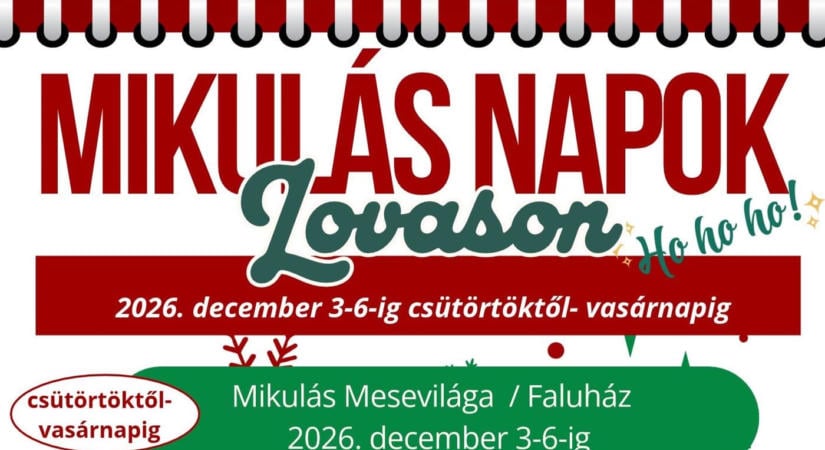 Mikulás Napok Lovason 2026