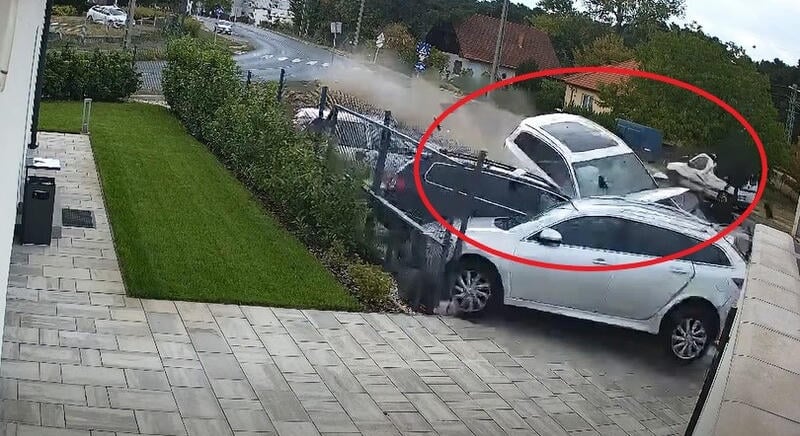 Három autót zúzott le az eltiltott sofőr