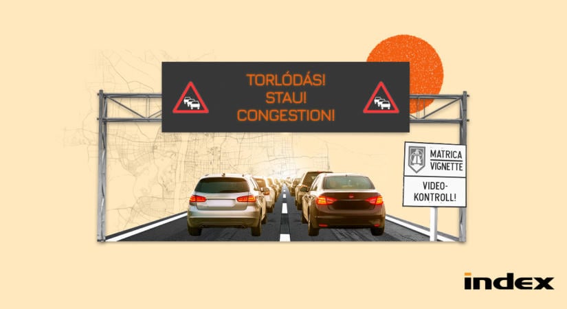 Kigyulladt egy kamion az M3-as autópályán, több kilométeres a torlódás Budapest felé