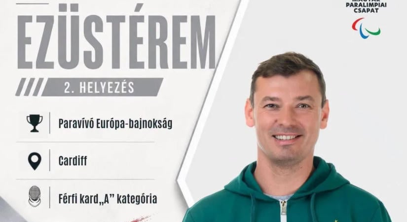 Paravívó Eb: a kardozó Osváth Richárd ezüstérmes