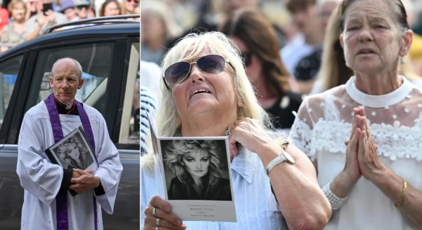 Szívszorító fotók: hófehér koporsóban kísérték utolsó útjára Bonnie Tylert