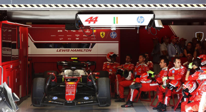 Öt kanyarig működött jól Hamilton Ferrarija