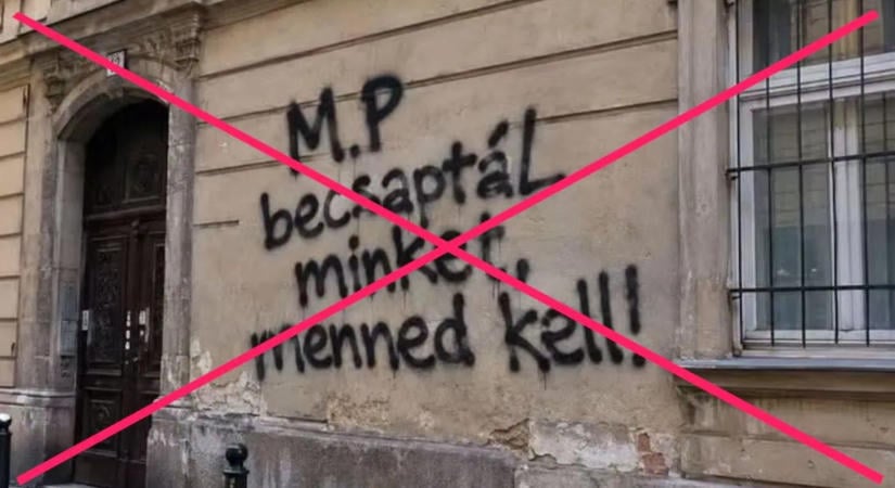 Tényellenőrzés: Valódi-e ez a Magyar Pétert számon kérő graffiti?
