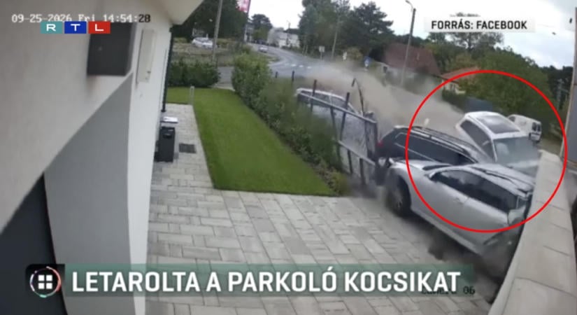 „Kicsit kilyukadt a kocsi” – ezt mondta a három autót letaroló sofőr Siófokon