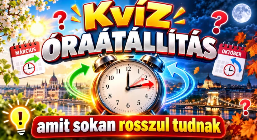Kvíz: Óraátállítás, amit sokan rosszul tudnak