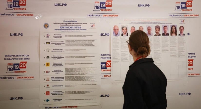 Nagy fölénnyel vezet a kormányzó Egységes Oroszország párt az előzetes választási eredmény szerint
