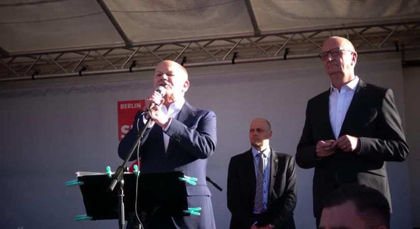 Kifütyülték Olaf Scholzot Németországban