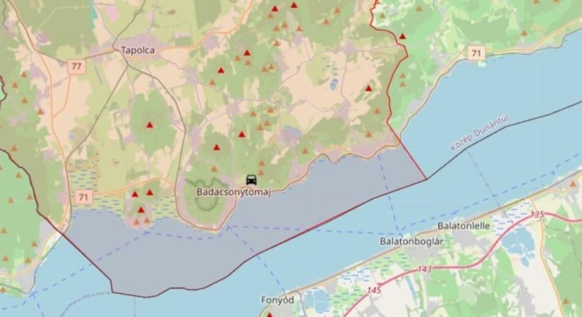 Baleset történt a 71-es főúton Badacsonytomajnál, teljes útzár van érvényben