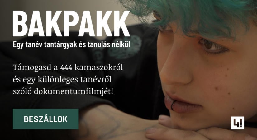 A Verzió fesztiválon mutatják be a 444 dokumentumfilmjét egy különleges tanévről