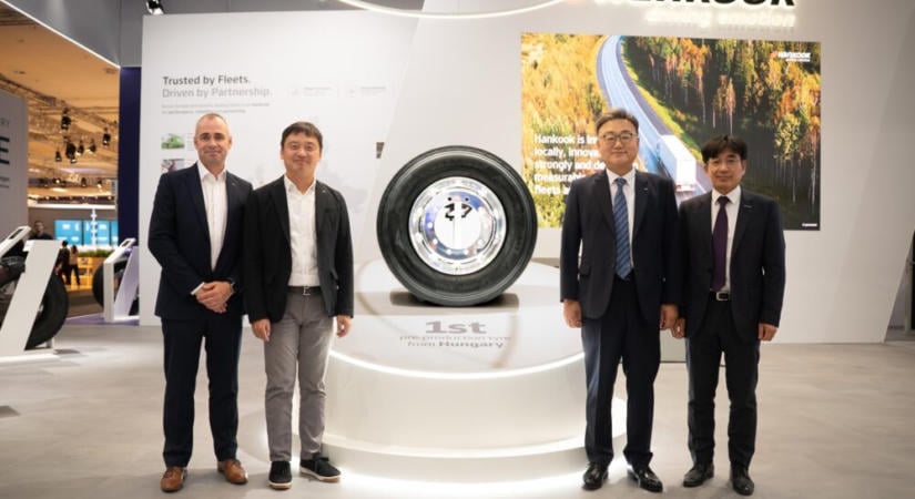 A Hankook bemutatja sorozatgyártás előtti első haszongépjármű gumiabroncsát az új magyarországi gyártósorról