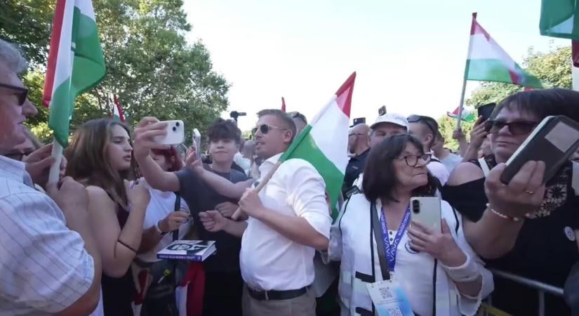 A következő Békemenetet a Tisza tartja? - Magyar Pétert úgy fogadták, mint egy rocksztárt Pécsett is, ott jutott eszébe ez - videó