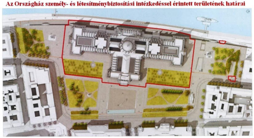 A Magyar Nemzet hírként tálalja, hogy semmi nem változik az Országház körül