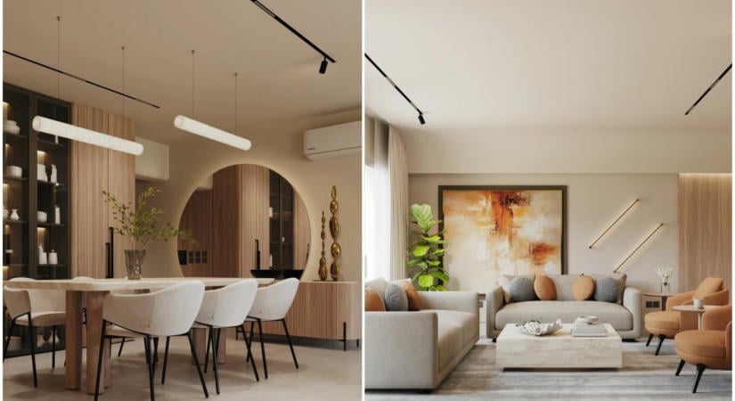 Így néz ki a quiet luxury a gyakorlatban: modern lakás természetes eleganciával